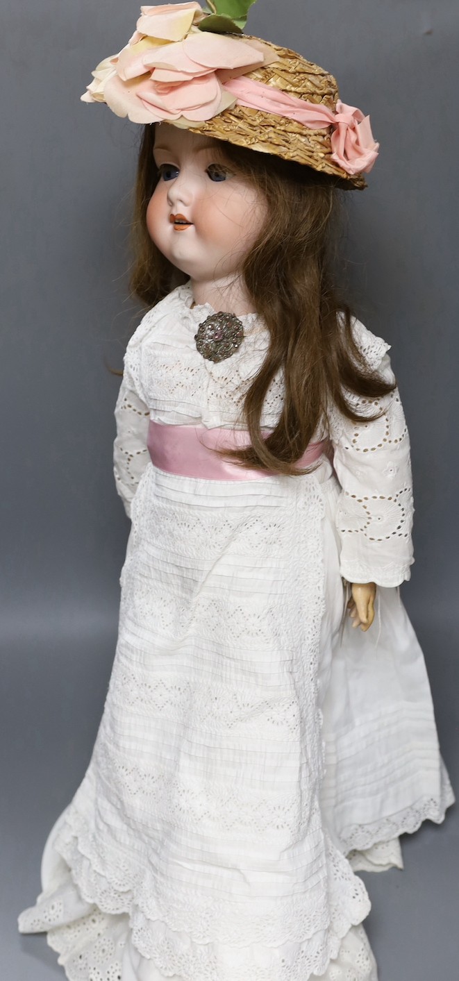 An Armand Marseille 390 large bisque doll 67cm